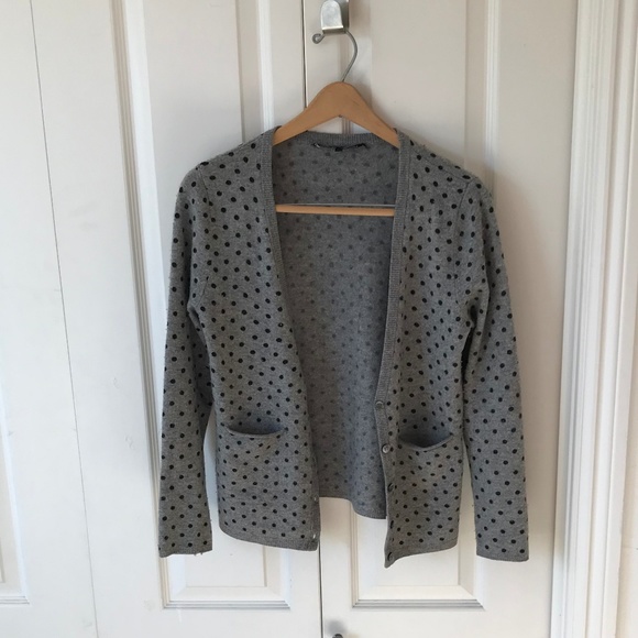 Cashmere Polkadot Cardigan - Picture 1 of 3